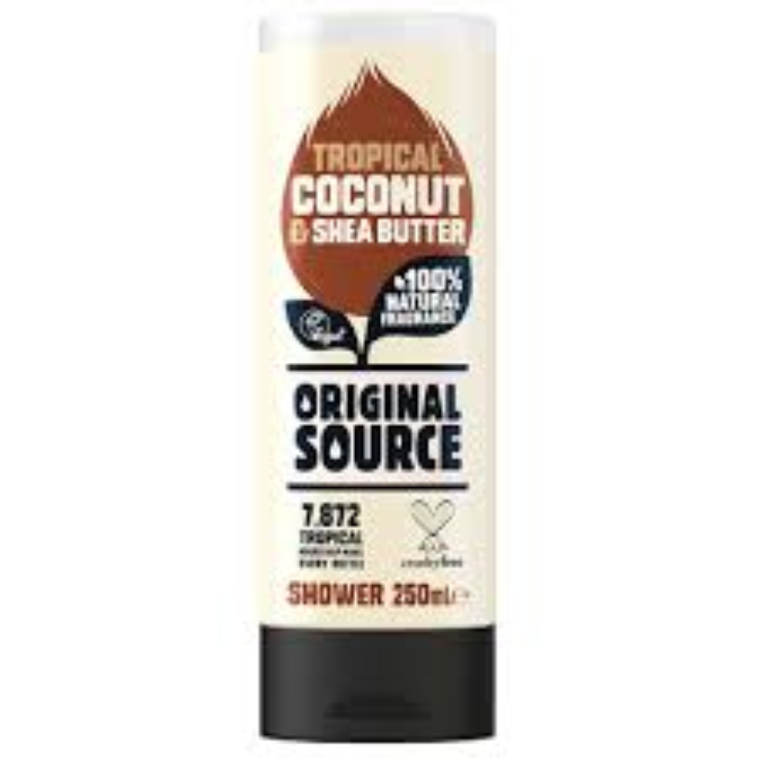 ORIGINAL SOURCE TROP.C/NUT N SHEA BUTTER S/GEL 250ML